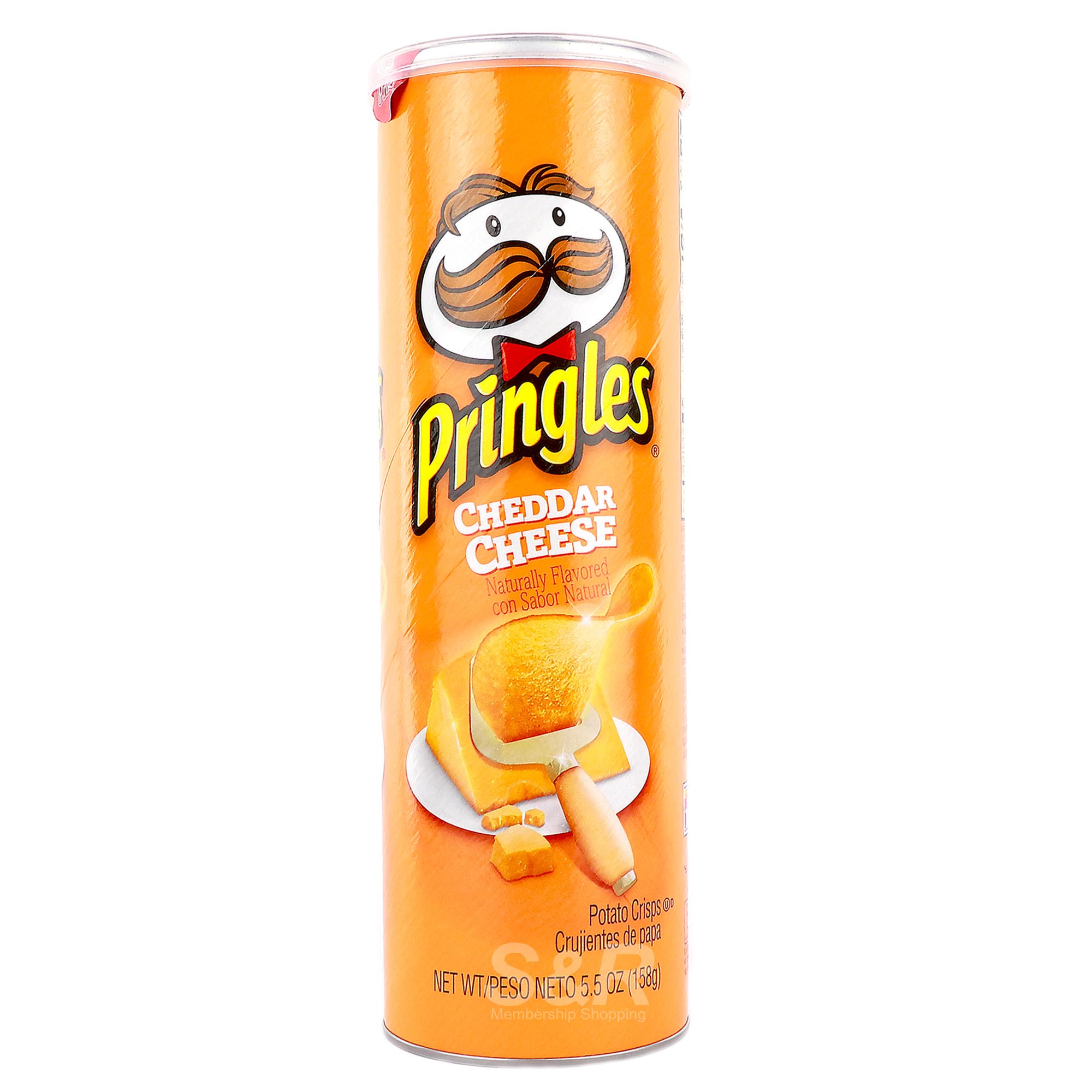 Pringles Cheddar Cheese Flavor Potato Crisps 158g Pringles Cheddar Cheese Flavor Potato Crisps 158g